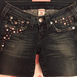 True Religion Studded and rhinestone Billie Jean’s